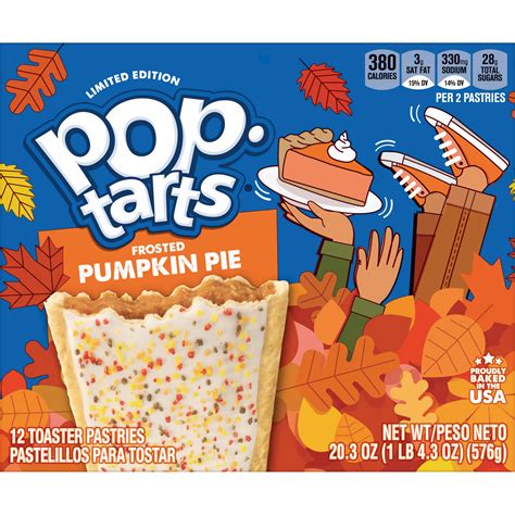 Pop-Tarts Frosted Pumpkin Pie Toaster Pastries - Shop Toaster pastries at H-E-B