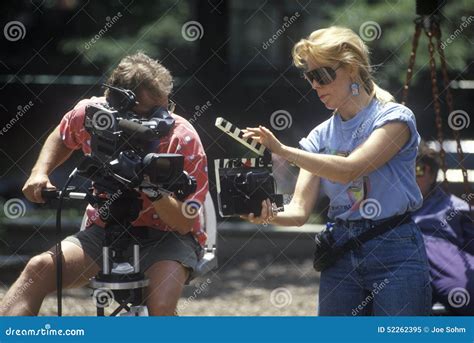 Cinematographer with Equipment Filming Music Video, Chicago, Ill ...