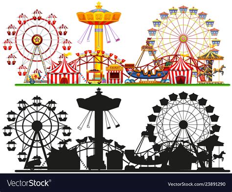 Set of circus background Royalty Free Vector Image