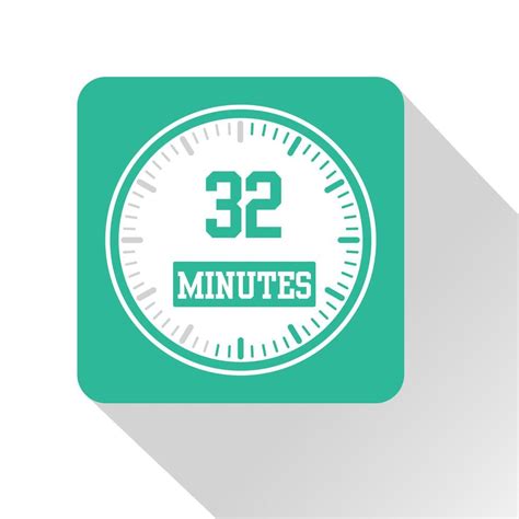 Timer, stopwatch icon design 32 minutes 26149478 Vector Art at Vecteezy