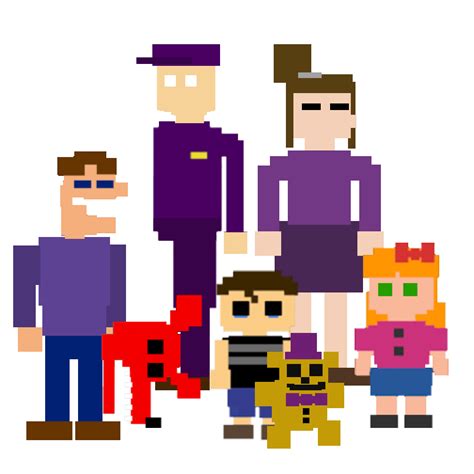 Afton Family Sprites by GoldenRichard93 on DeviantArt