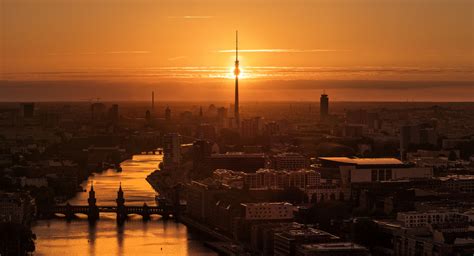 Berlin - Skyline Sunset Foto & Bild | deutschland, europe, berlin ...