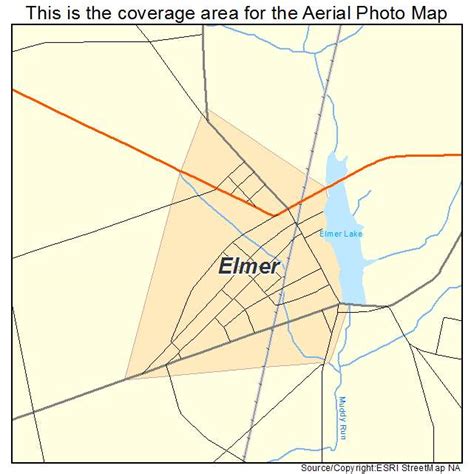 Aerial Photography Map of Elmer, NJ New Jersey