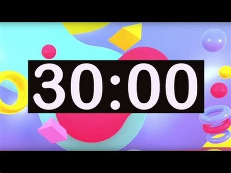 mayoria Contable brazo countdown timer 30 minutes Presentador instante Adiccion