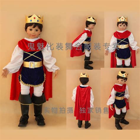 Free shipping Top Quality Snow White Prince Cosplay Costume set for Halloween Party for kids-in ...