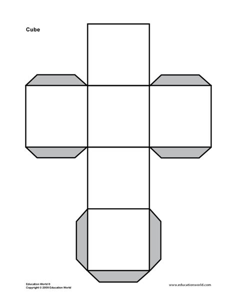 3D cube template | Cube template, Teacher tools, Education world