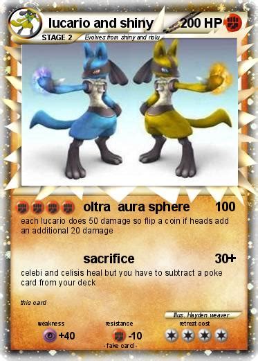 Shiny Mega Lucario Pokemon Card - All About Cwe3