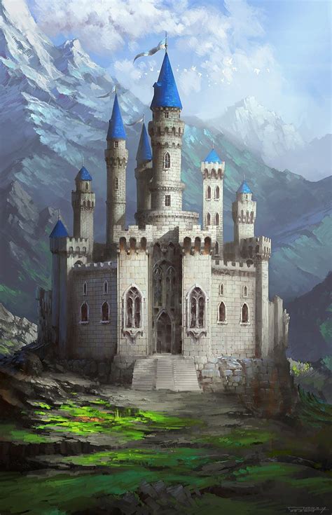 Castle by bluerainCZ.deviantart.com on @DeviantArt Fantasy City, Fantasy Castle, Fantasy Places ...