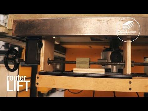 Simple Precision Router Lift Table - YouTube | Router lift, Homemade router table, Router