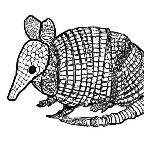 Armadillo Line Art · Creative Fabrica