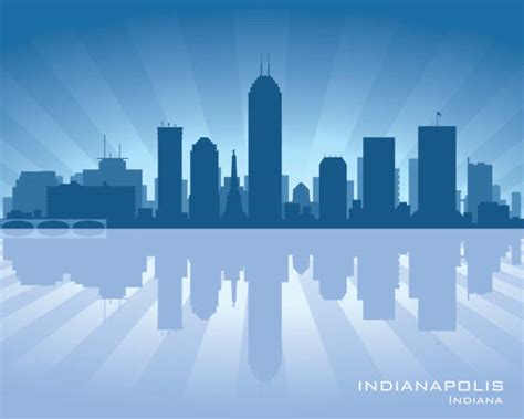 90+ Indianapolis Skyline Silhouette Illustrations, Royalty-Free Vector ...