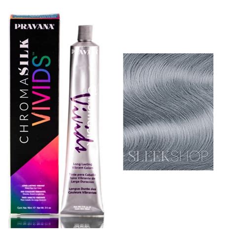 Pravana - Pravana Chromasilk Vivids Metallic Precious Metals Smokey Silver Hair Color - 3oz ...