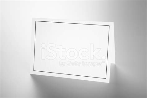 Blank Folded Card With Black Frame Stock Photo | Royalty-Free | FreeImages