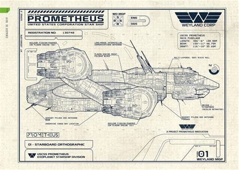 Alien 40th anniversary–Blueprints of key franchise ships and tech take ...