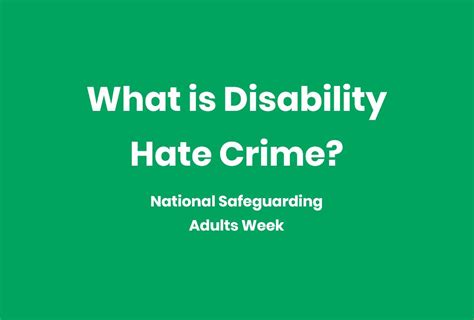 What is Disability Hate Crime? - Ann Craft Trust