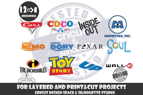 Pixar Movies Logos SVG Design Files For Cricut Silhouette Cut | Etsy