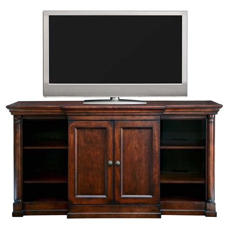 Dark Finish Tall Media Cabinet and Living Room Storage Solution ...