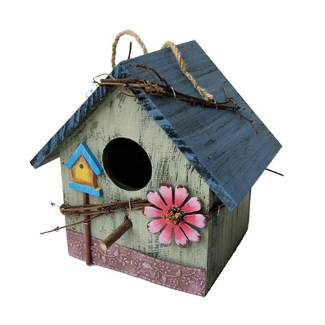 Hanging Decorative Bird House, Hand Outdoor for , Hummingbird, Cardinal ...