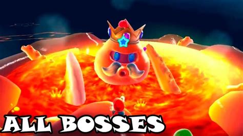 Super Mario Galaxy - All Bosses HD 1080p | Super mario galaxy, Super ...