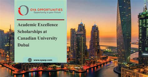 Academic Excellence Scholarships at Canadian University in Dubai | OYA Opportunities