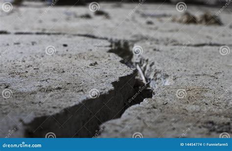 Cracked Road Concrete Close Up Stock Photo - Image of residential ...