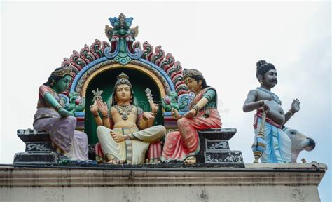 Sculpture and Symbols of Hindu Temple Stock Image - Image of facade ...