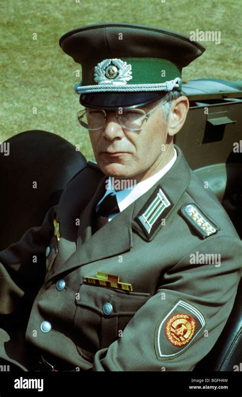 East Germany, GDR, DDR, NVA Army Officer, historical re-enactment soldier military 20th century ...