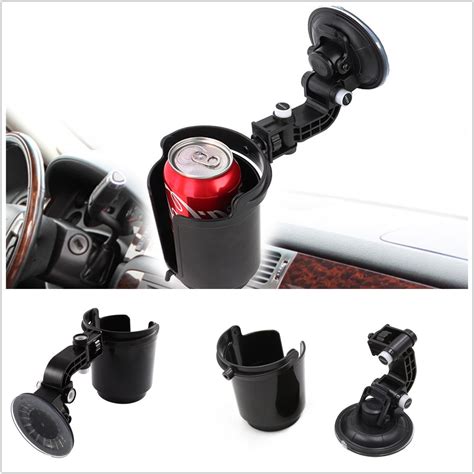 Adjustable Black Portable Car Vehicle Drinks Holder Coffee Cup Bottle ...