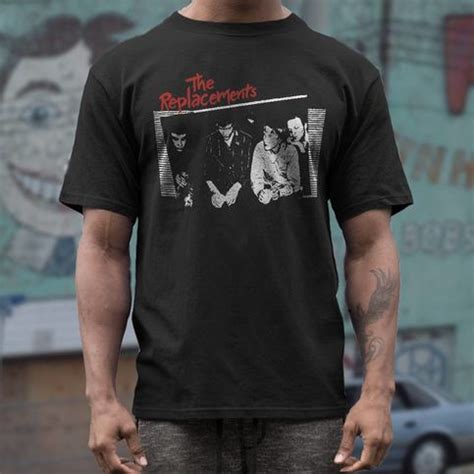 the replacements tee T shirt screen print short sleeve Black shirt on Storenvy