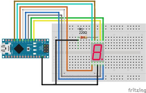 salchicha pronunciación ducha arduino uno display 7 segmentos rock serie Violín