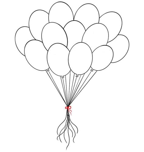 25 Easy Balloon Drawing Ideas - How to Draw Balloons