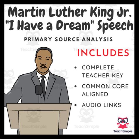 Martin Luther King Jr.'s "I Have a Dream" - Primary Source Analysis by ...