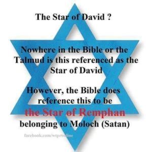 Exposing The Fake Star Of David Which Is The Star Of Remphan Of Acts 7. ...