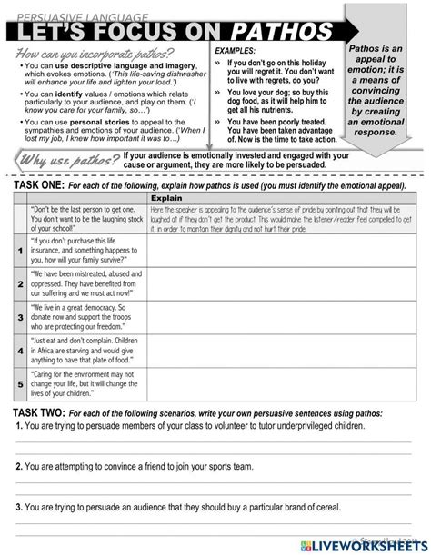 Ethos Pathos Logos Worksheet Answers Lovely Ethos Pathos Logos ...