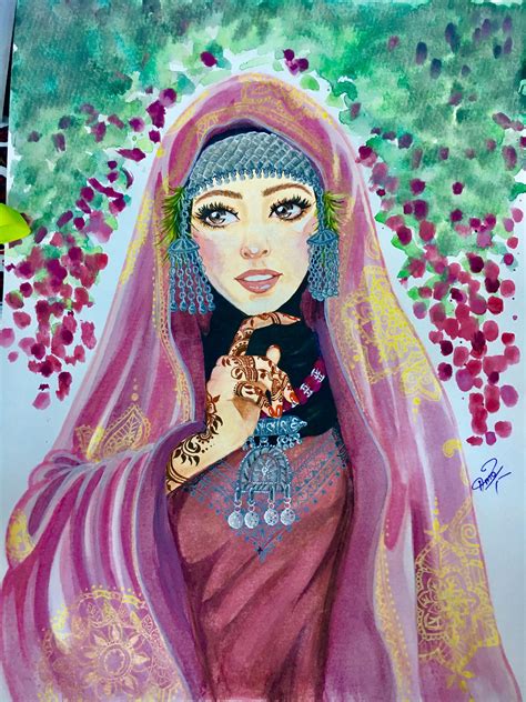 Yemeni bride in traditional jewelry and dress | Drawings, Art, Aurora sleeping beauty