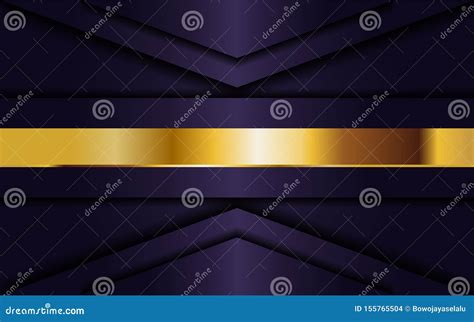 Luxurious Dark Purple Background with Golden Lines Combination. Elegant Modern Background Stock ...