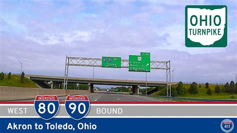 Interstate 80 / Interstate 90: Ohio Turnpike - Akron to Toledo - Ohio ...