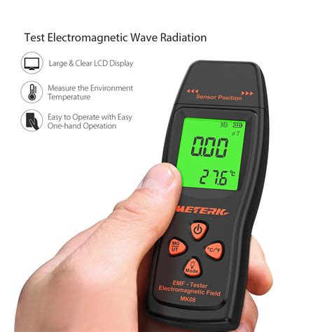 Handheld Mini Digital EMF Meter Detector Electromagnetic Field Radiation Dosimeter Tester ...