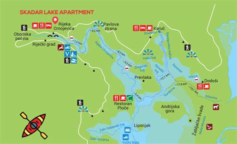 Lake Skadar Nature Park Map