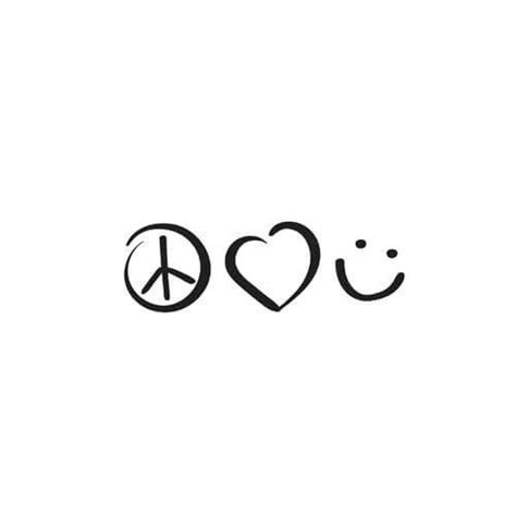 peace love happiness tattoo designs - ljtfs