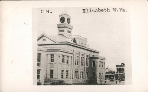 Wirt County Courthouse Elizabeth, WV Postcard