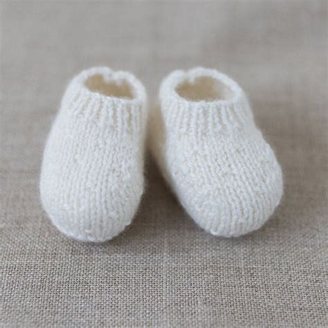 Knitting Pattern Baby Booties Instructions in English Instant Digital ...