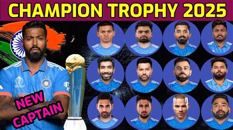 Champions Trophy 2025 India Squad List - Tori Carlynne