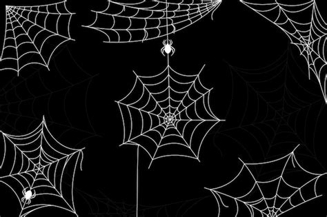 Free Vector | Halloween cobweb wallpaper