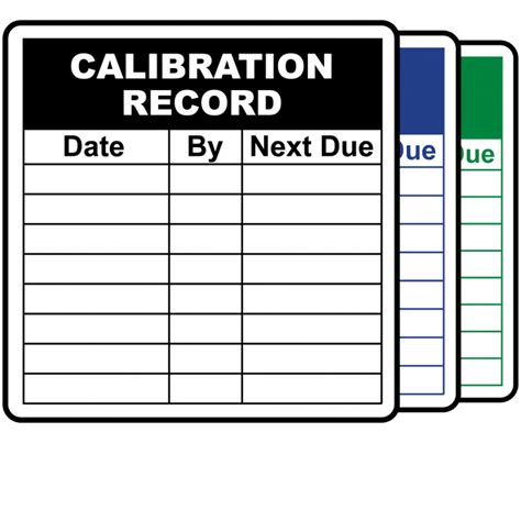 Buy Calibration Record Labels - Design 1 | Choice of colours