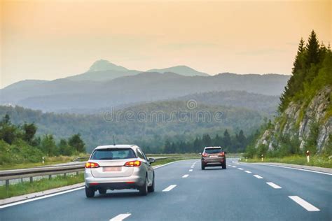 Car driving on the highway stock image. Image of environment - 124607957