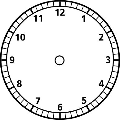 Blank Analog Clock - A Versatile Tool for Teaching Time