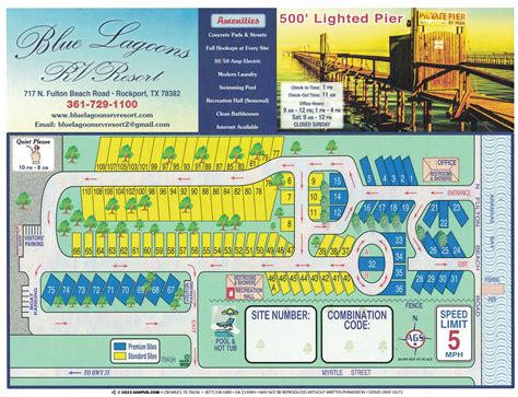 Park Map - Blue Lagoons RV Resort