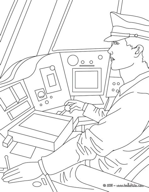 Train driver coloring page. Amazing way for kids to discover job. More ...