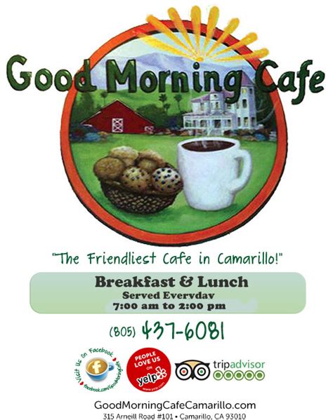 Welcome to Good Morning Cafe! - Good Morning Cafe in Camarillo